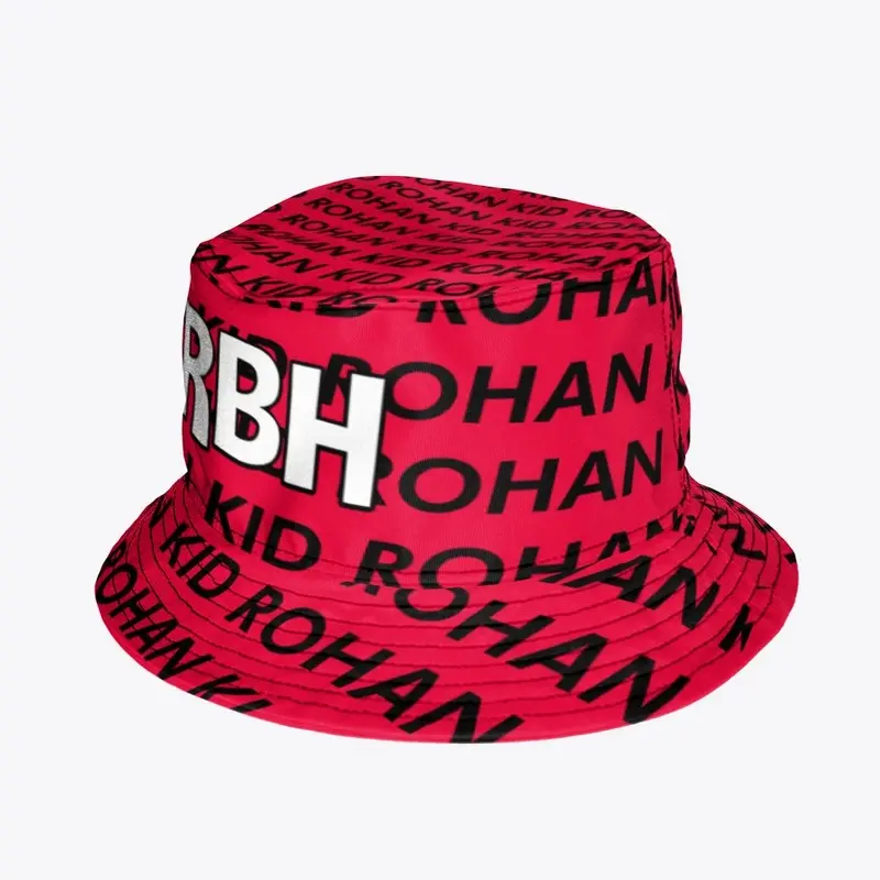 RED BUCKET HAT